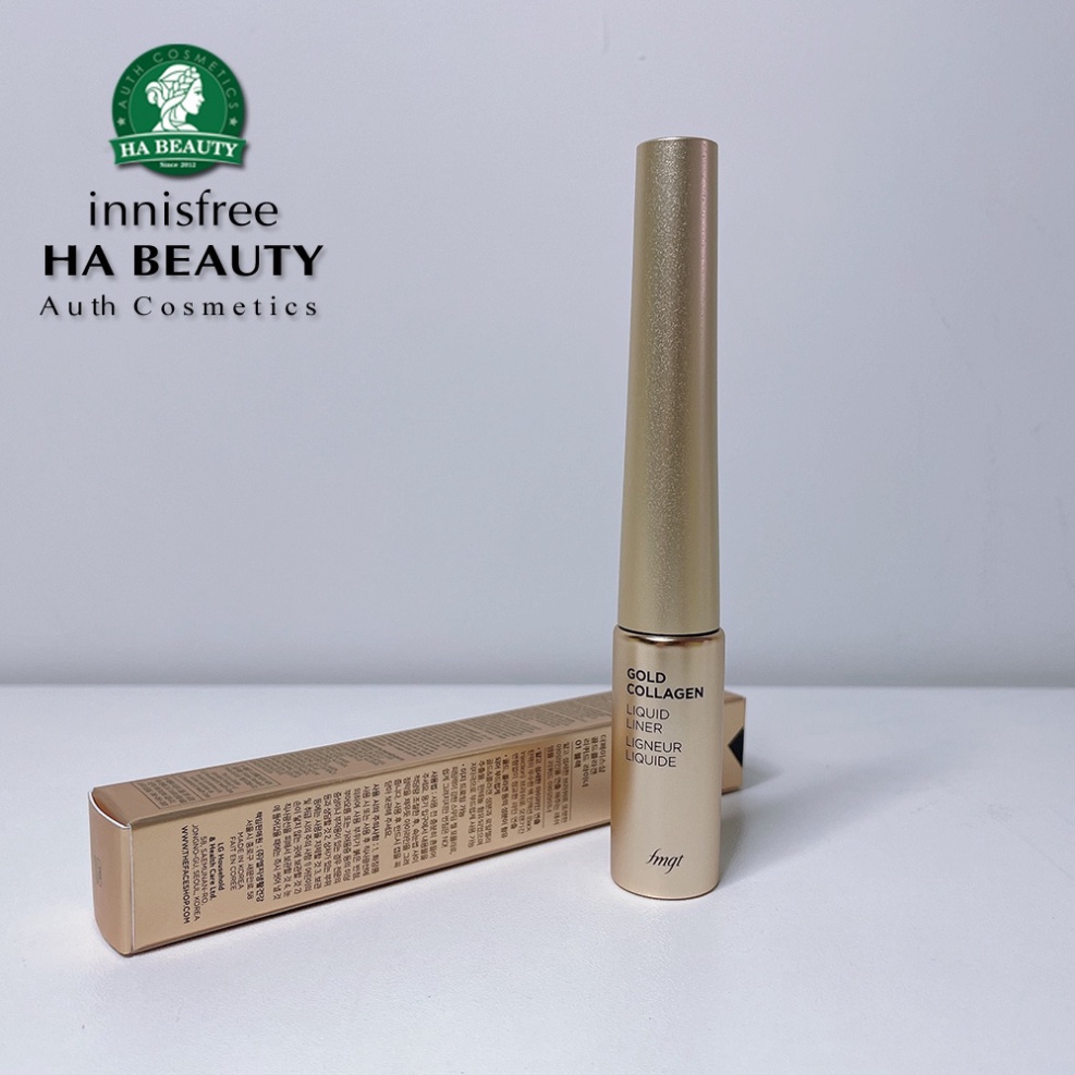 Kẻ Mắt Nước THE FACE SHOP GOLD COLLAGEN LIQUID LINER Black 5.5g