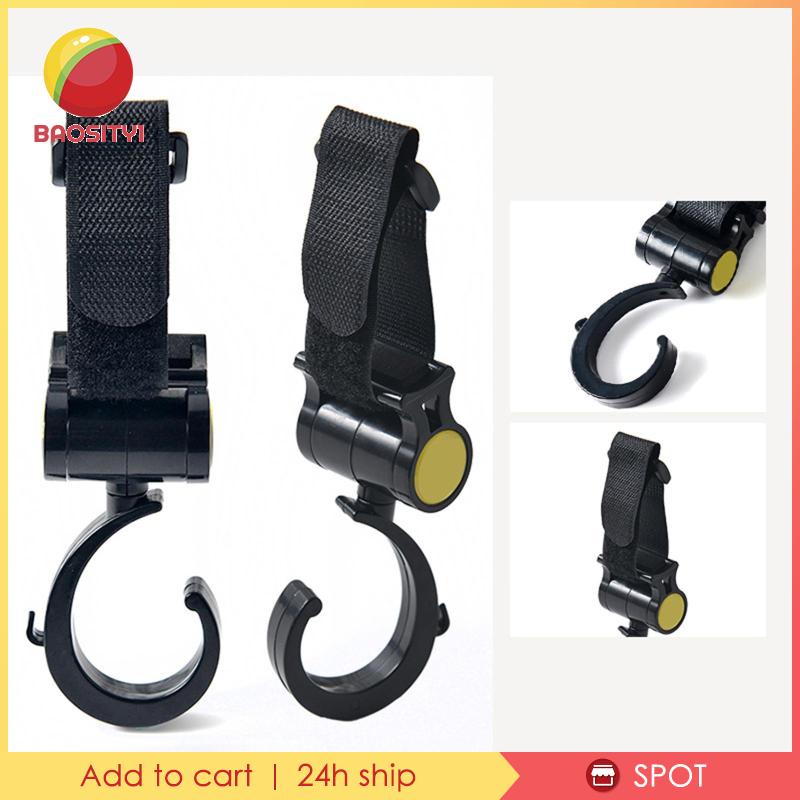 Set 1 / 2 Móc Treo Đồ Gắn Xe Đẩy Em Bé Đa Năng