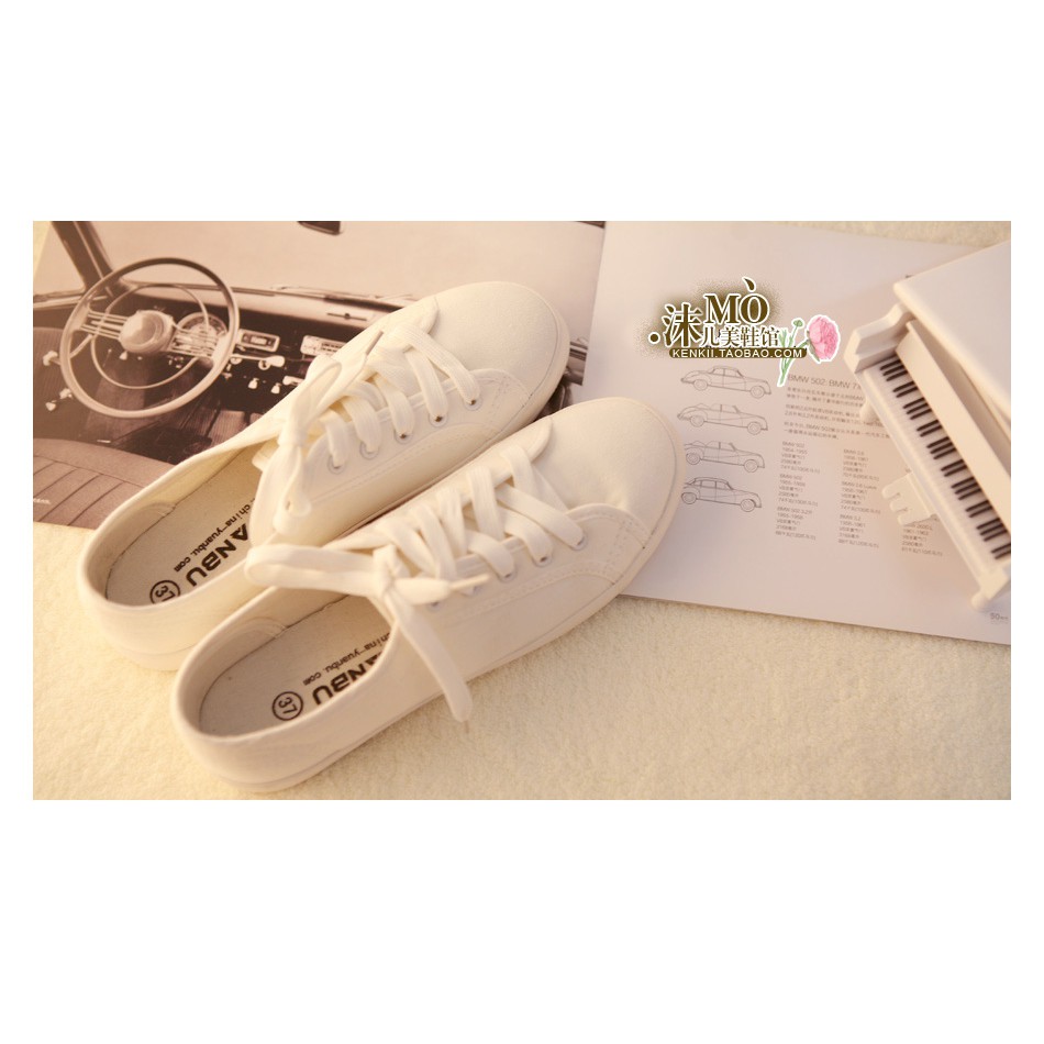 [ORDER] Giày vải trắng kiểu Hàn G0001