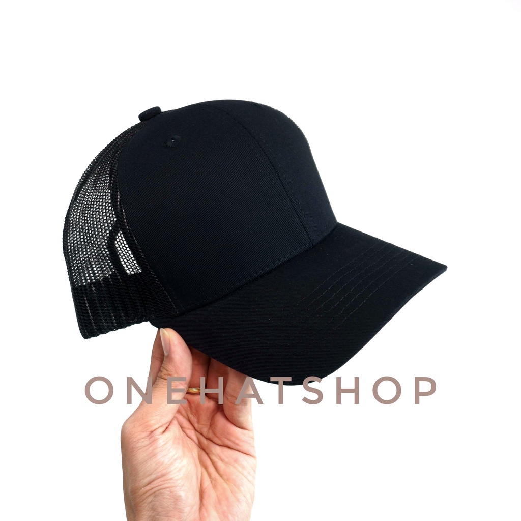 Nón Lưỡi Trai Trơn Đen Lưới - [Chất lượng Cao]-Vải loại 1- Baseball cap- Brand OneHatShop- Made in VietNam