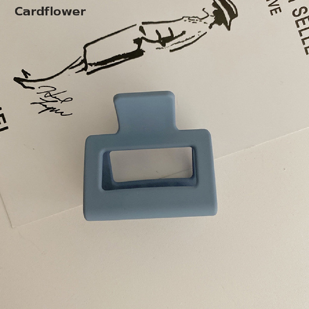 &lt; Cardflower &gt; Kẹp Tóc Càng Cua Cỡ Nhỏ Màu Trơn Thời Trang Hàn Quốc Cho Nữ