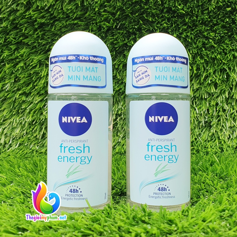 Combo 2 Lăn Ngăn Mùi Nivea Nữ Nha Đam Fresh Energy 50ml