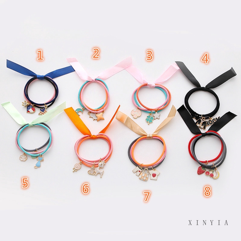 Dây buộc tóc 3 lớp co giãn sành điệu dành cho nữ