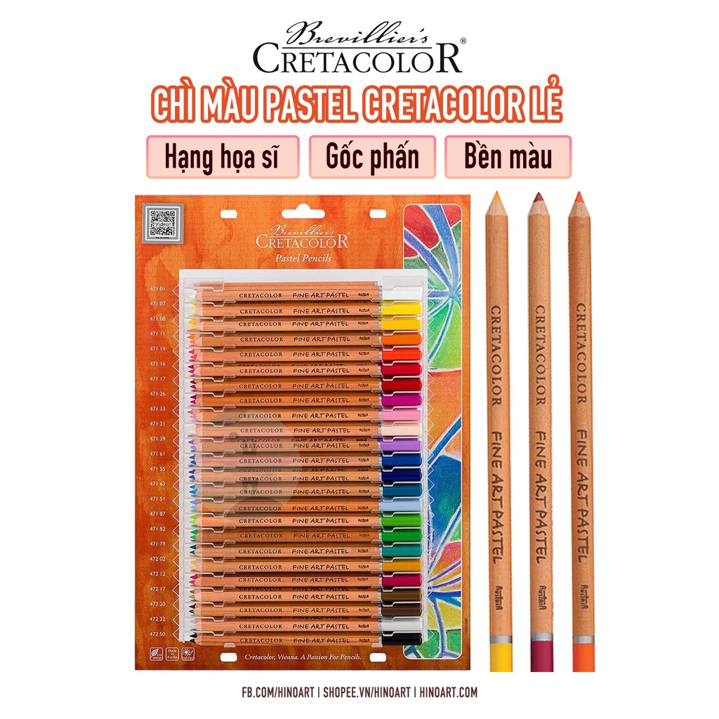 Chì phấn pastel Cretacolor cây lẻ