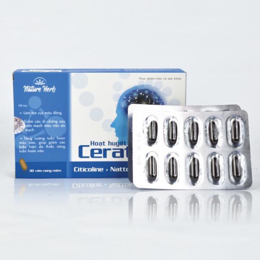 Ceraton Fort hỗ trợ hoạt huyết tiền đình hộp 30 viên , Gia Hân