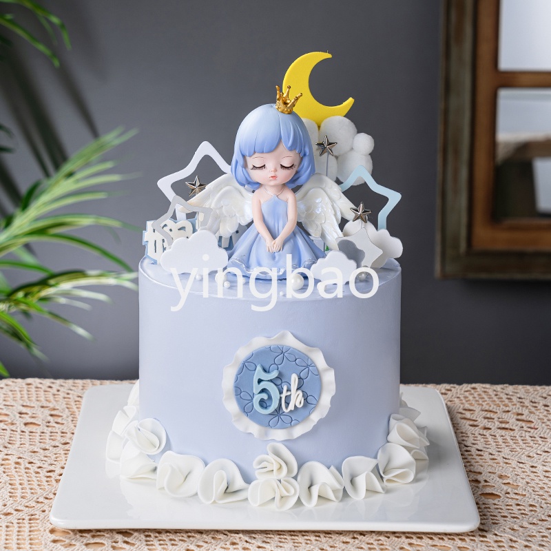 Búp Bê Công Chúa Xinh Xắn Trang Trí Bánh Kem