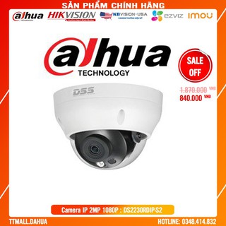 Camera ip dome 2.0mp dahua ds2230rdip-s2- bảo hành chính hãng 2 năm