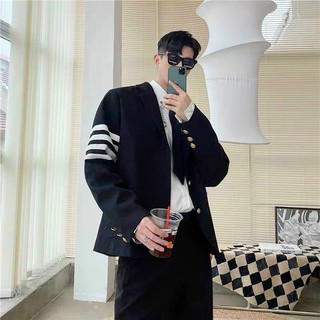 Áo khoác Nam, Áo Blazer 2 Lớp Nam Nữ phong cách Hàn Quốc