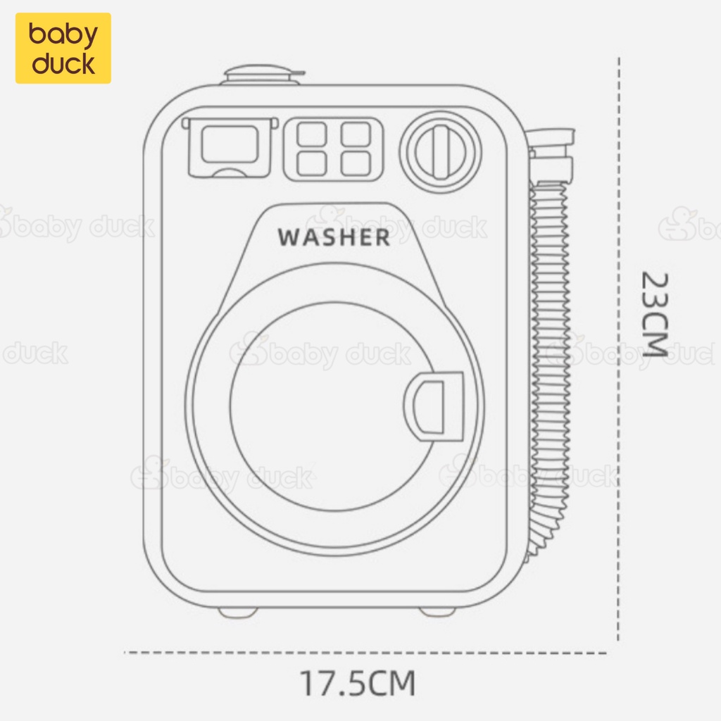 Máy giặt đồ chơi cho bé cao cấp ms180210