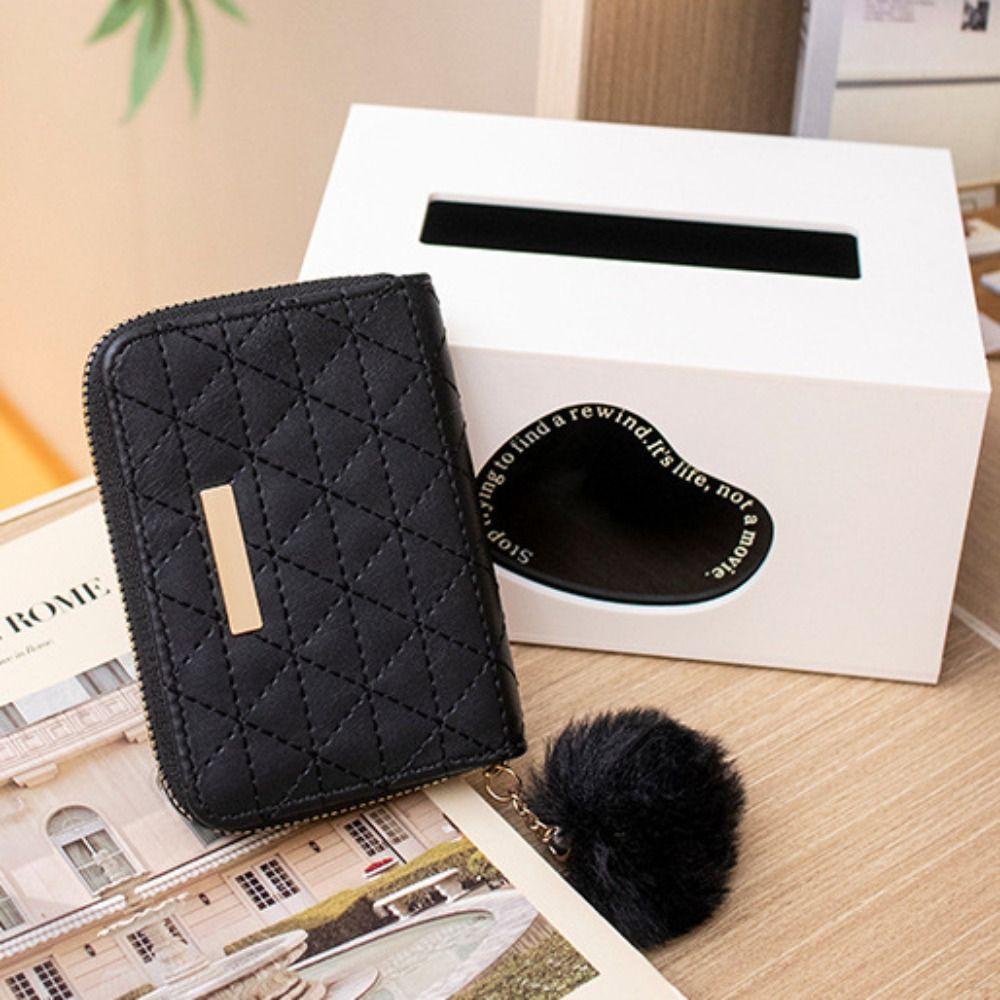 Ví Da PU Màu Ngà Đa Năng Phong Cách Retro Cho Nữ