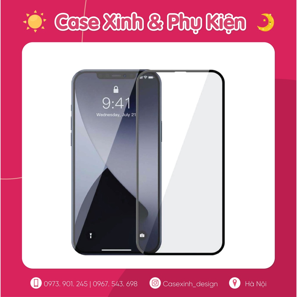 Kính Cường Lực Full dày dặn 6P.7P.8P.X.XsMax.11.11Promax.12Promax.13.13Promax Case Xinh