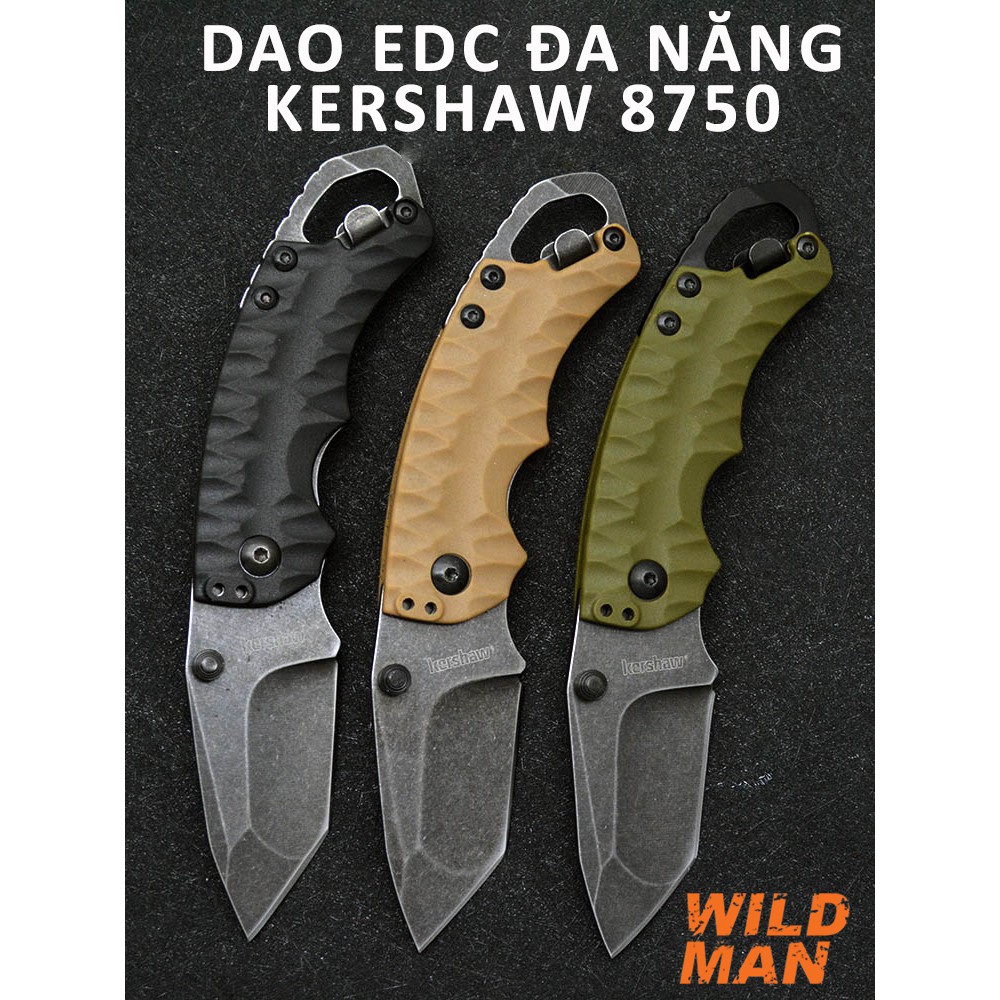 Dao gấp kershaw 8750 phượt du lịch bụi sinh tồn dã ngoại EDC