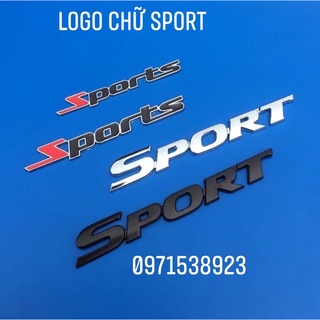 Tem chữ SPORT dán thân xe hàng cao cấp