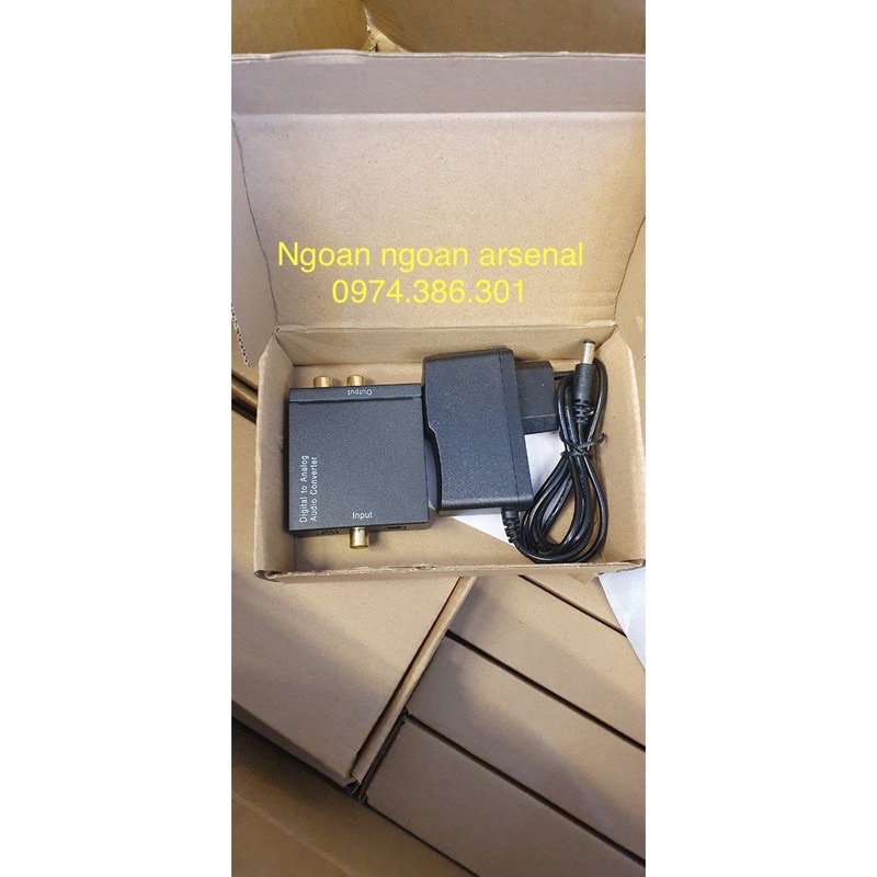 Bộ chuyển DAC quang ra av (hoa sen, rca) bluetooh, có nút chỉnh âm lượng