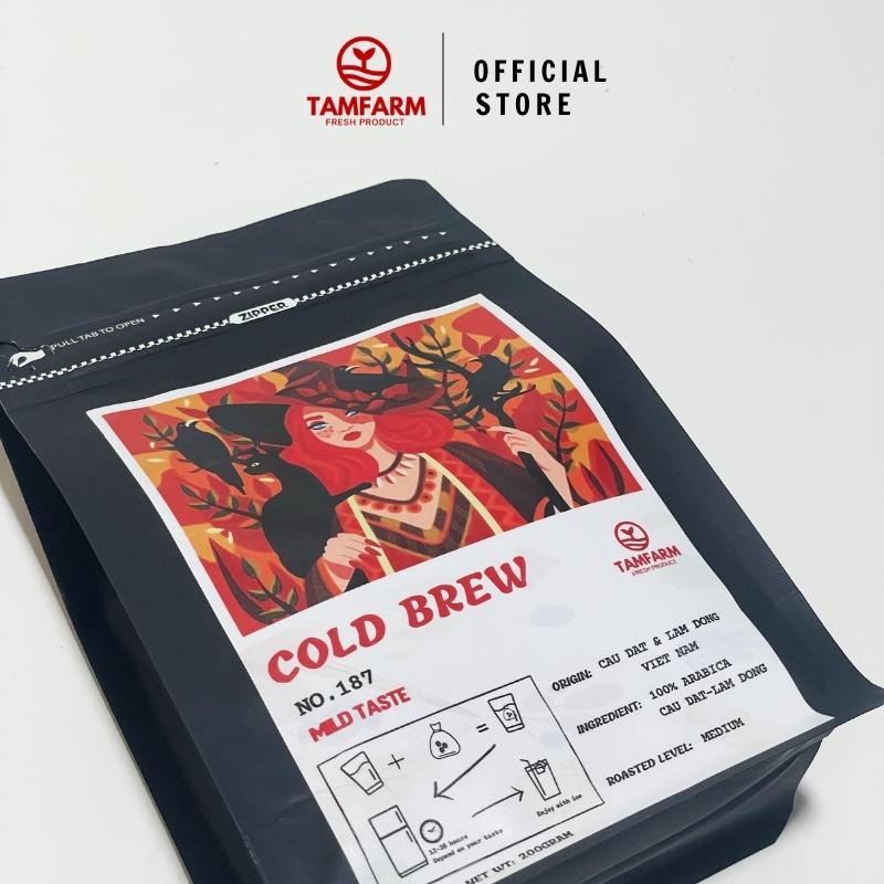 Cà phê cold brew túi lọc 100% Arabica nguyên chất gu vị nhẹ nhàng, hậu vị tốt, cafe ủ lạnh TamFarm | BigBuy360 - bigbuy360.vn