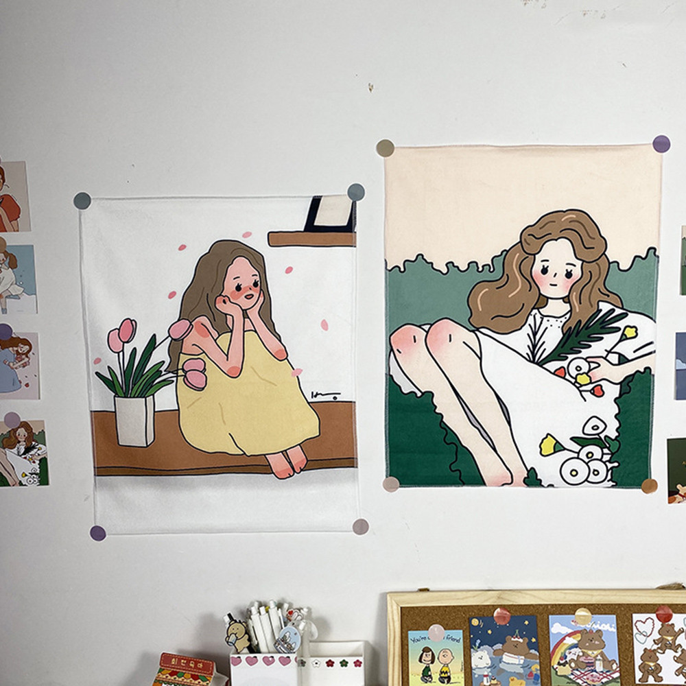 Tranh vải treo tường phong cách Hàn Quốc dùng trang trí nhà cửa chất lượng cao