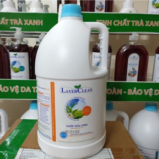 Nước rửa chén bát hữu cơ Layer Clean hương Quế can 5L chiết xuất 100% từ