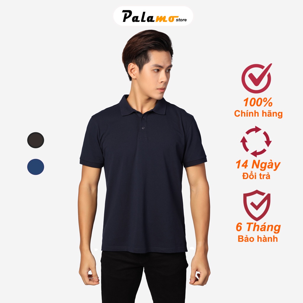 Áo thun polo nam COTTON COMPACT, áo phông nam trơn cao cấp chính hãng BASIC cổ bẻ trẻ trung lịch lãm chuẩn form PALAMO | BigBuy360 - bigbuy360.vn