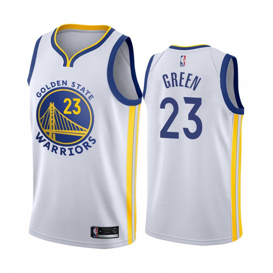 Áo Bóng Rổ NBA Jersey NP2 Gold State Warriors Paschall Green Thomson Curry Phiên Bản Thành Phố PN2