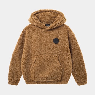 Áo khoác hoodie ross studio vải giả lông cừu - rs logo hoodie - ross studio