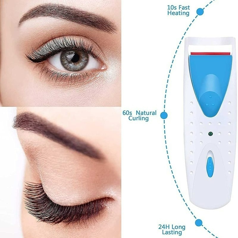 Dụng Cụ Uốn Lông Mi Bằng Nhiệt Không Đổi Màu Sắc Lâu Trôi Tự Nhiên