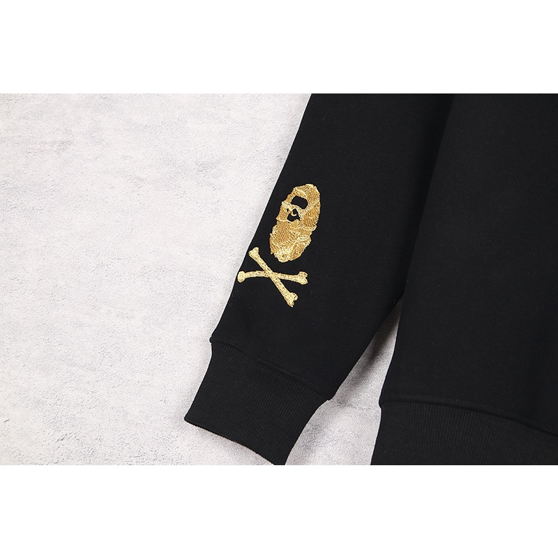 Bape Thời Trang In Áo Len Cotton Unisex