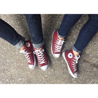 Giày CV Đỏ Đô Cổ Cao Nữ