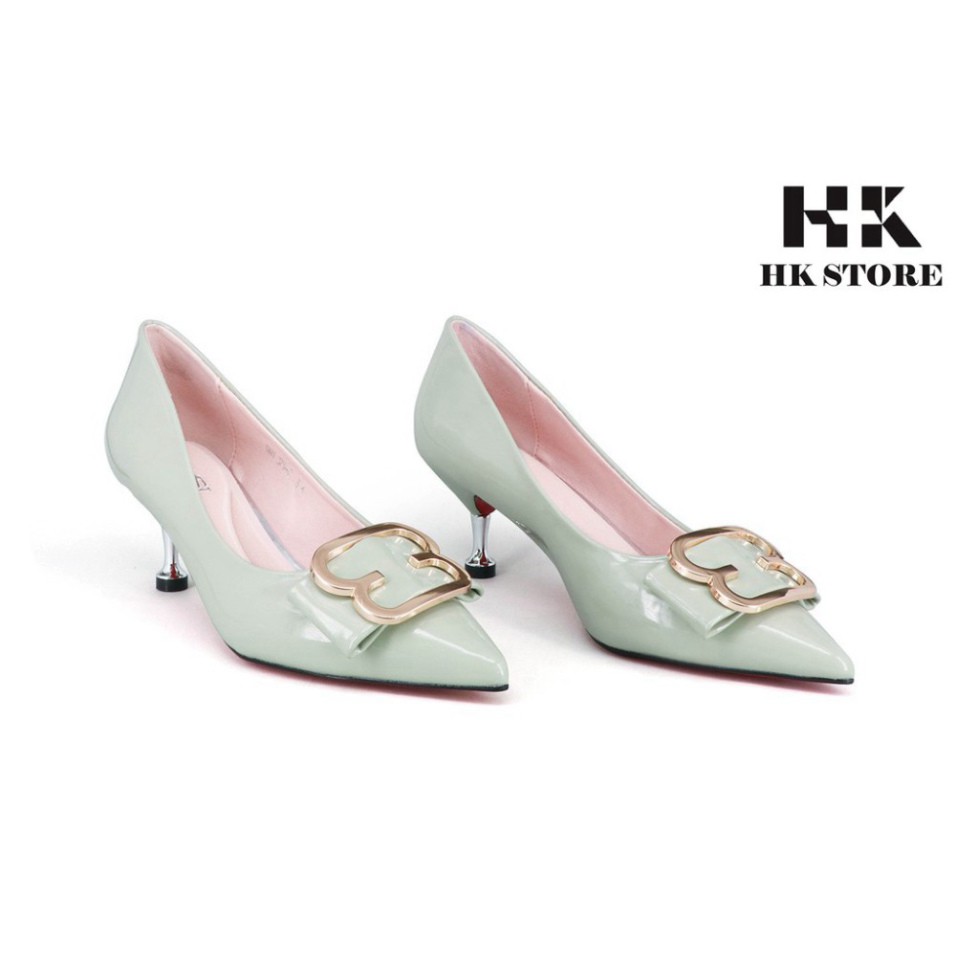 Giày công sở nữ ❤️ HK.STORE ❤️ da bò xịn hàng cao cấp cực đẹp mới nhất 2021 gót nhọn 5cm thiết kế thời trang siêu đẹp.
