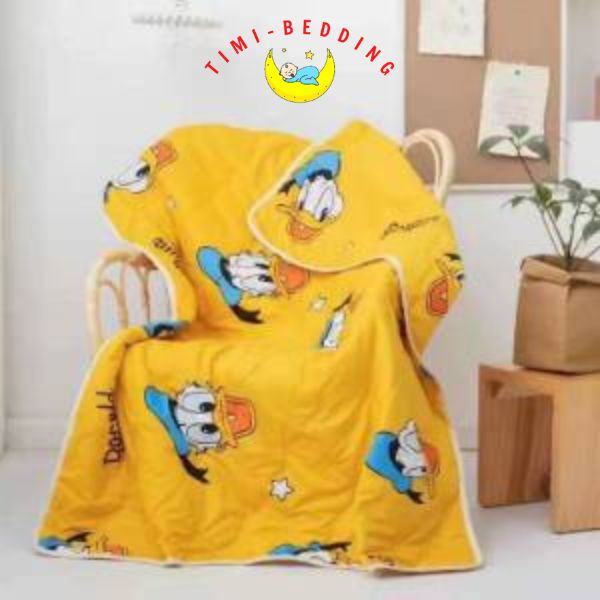Chăn hè cotton đũi cho bé đi học mềm, thoáng mát kích thước 1x1,4m – Timibedding