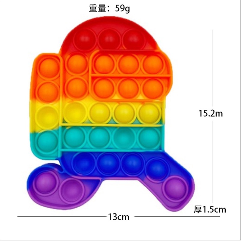 Lô hàng Quảng Ninh，Đồ chơi bong bóng nén, silicone mềm có thể được ấn nhiều lần để giảm căng thẳng và lo lắng