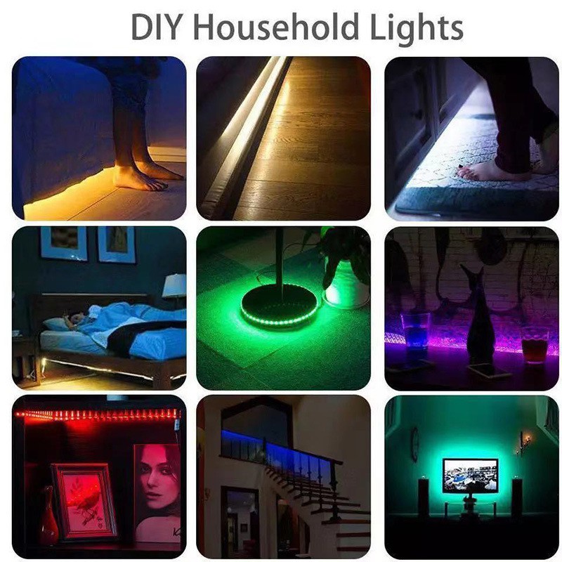 Dây LED RGB Cao Cấp Trang Trí PC - Bàn Gaming - Cầu Thang - Vườn Cây