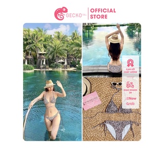 GECKO Bikini 1 Mảnh Da Beo GK0103 (Ảnh Thật)