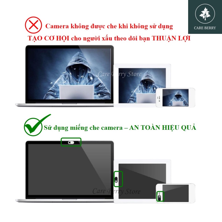 Miếng Dán Che Webcam Siêu Mỏng Bảo Vệ Camera Điện Thoại Laptop IPAD