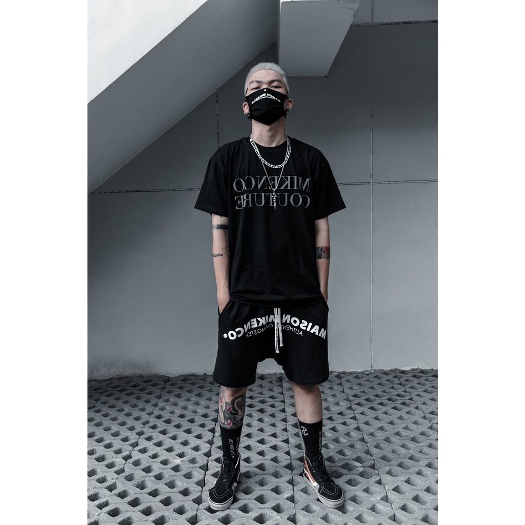 Áo thun tay lỡ COUTURE chữ ngực form rộng đẹp HARIQUEEN - Áo phông nam unisex tay hót trend cháy phố