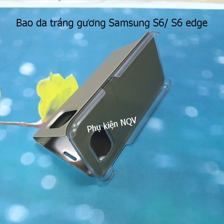 Samsung S6/S6 edge|| Bao Da Clear View Standing Samsung S6/S6 edge - Pk NQV