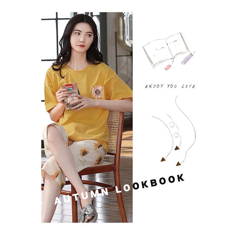 Đồ mặc nhà nữ đáng yêu chất cotton 100% BA5016 | BigBuy360 - bigbuy360.vn