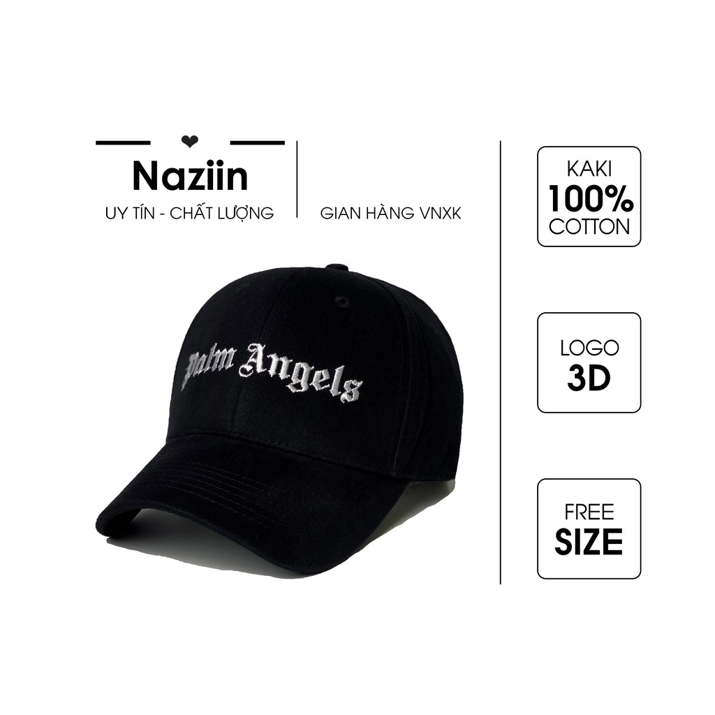 Mũ - nón lưỡi trai thêu chữ "Palm angels" - Hàng VNXK - FreeShip + FullBox