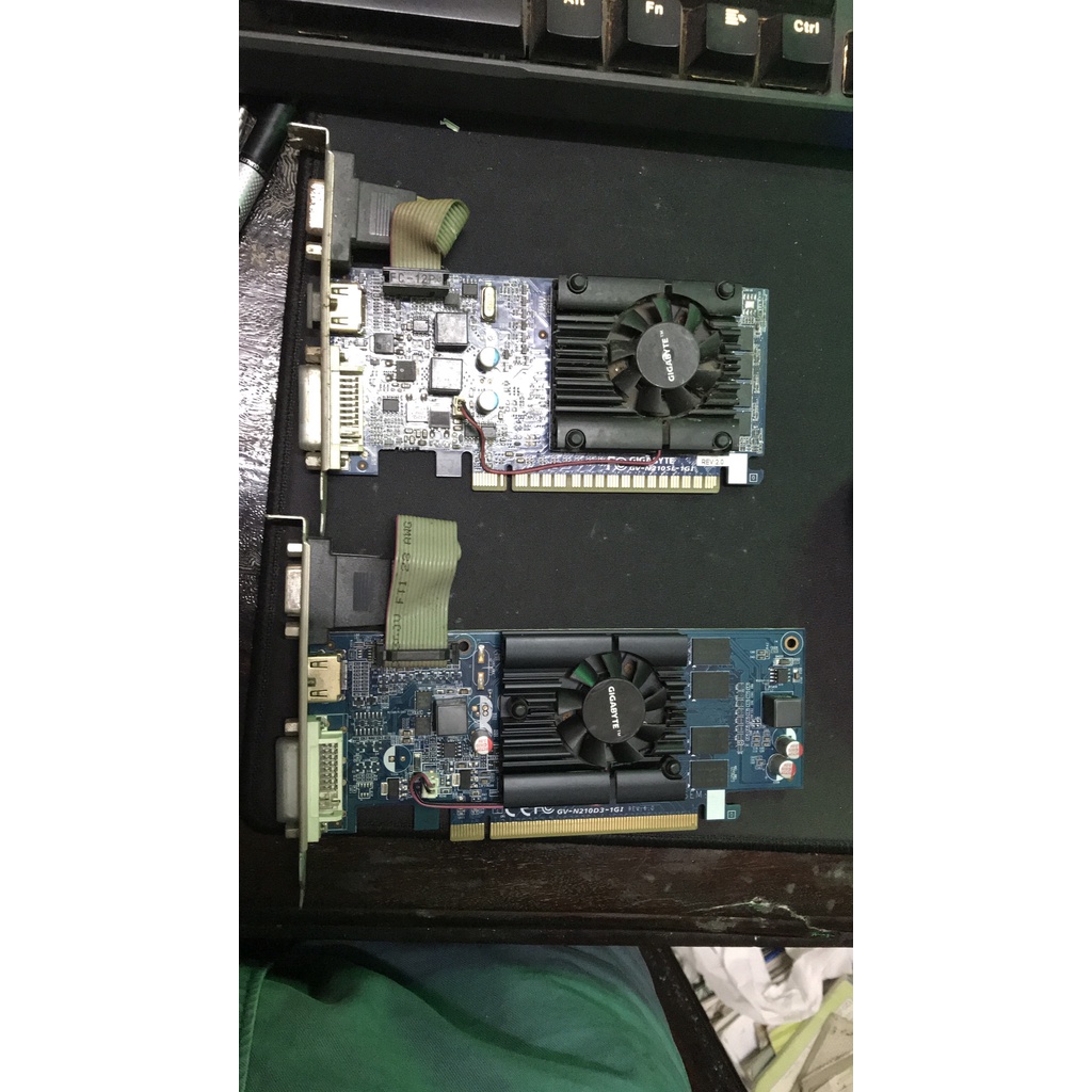 Card màn hình VGA Giga GT210 N210 GDDR3 1Gb test ok