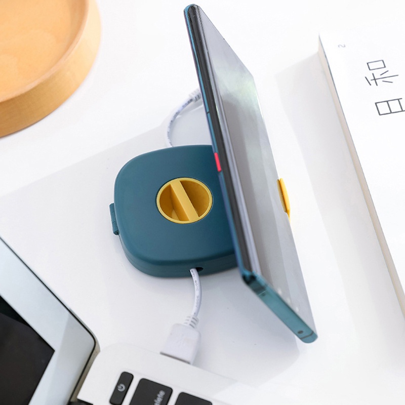 Dụng Cụ Giữ Dây Cáp Sạc Điện Thoại Di Động Hình Tròn Nhỏ Gọn Tiện Dụng