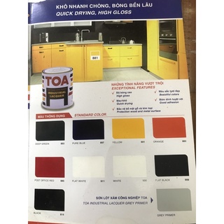 Sơn toa thơm công nghiệp các màu