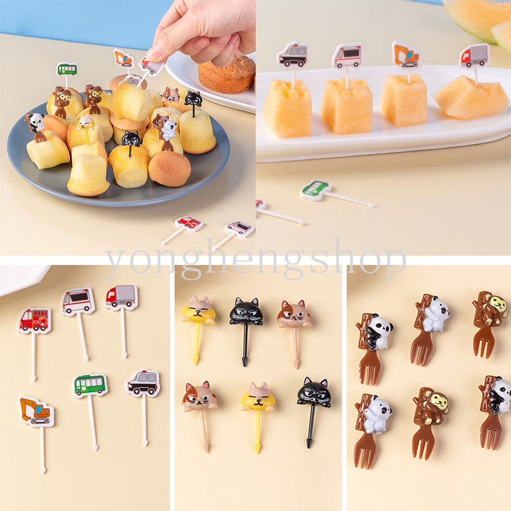 Set 6 Nĩa Ăn Trái Cây Hình Gấu Koala Dễ Thương