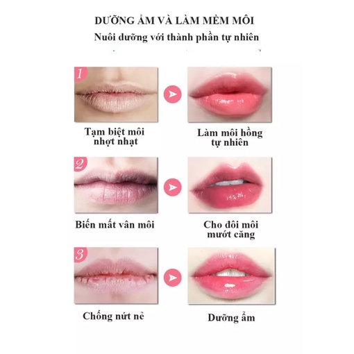 Mặt Nạ Dưỡng Ẩm Môi MSLAM Làm Hồng, Giảm Thâm Môi, Tẩy Da Chết Môi