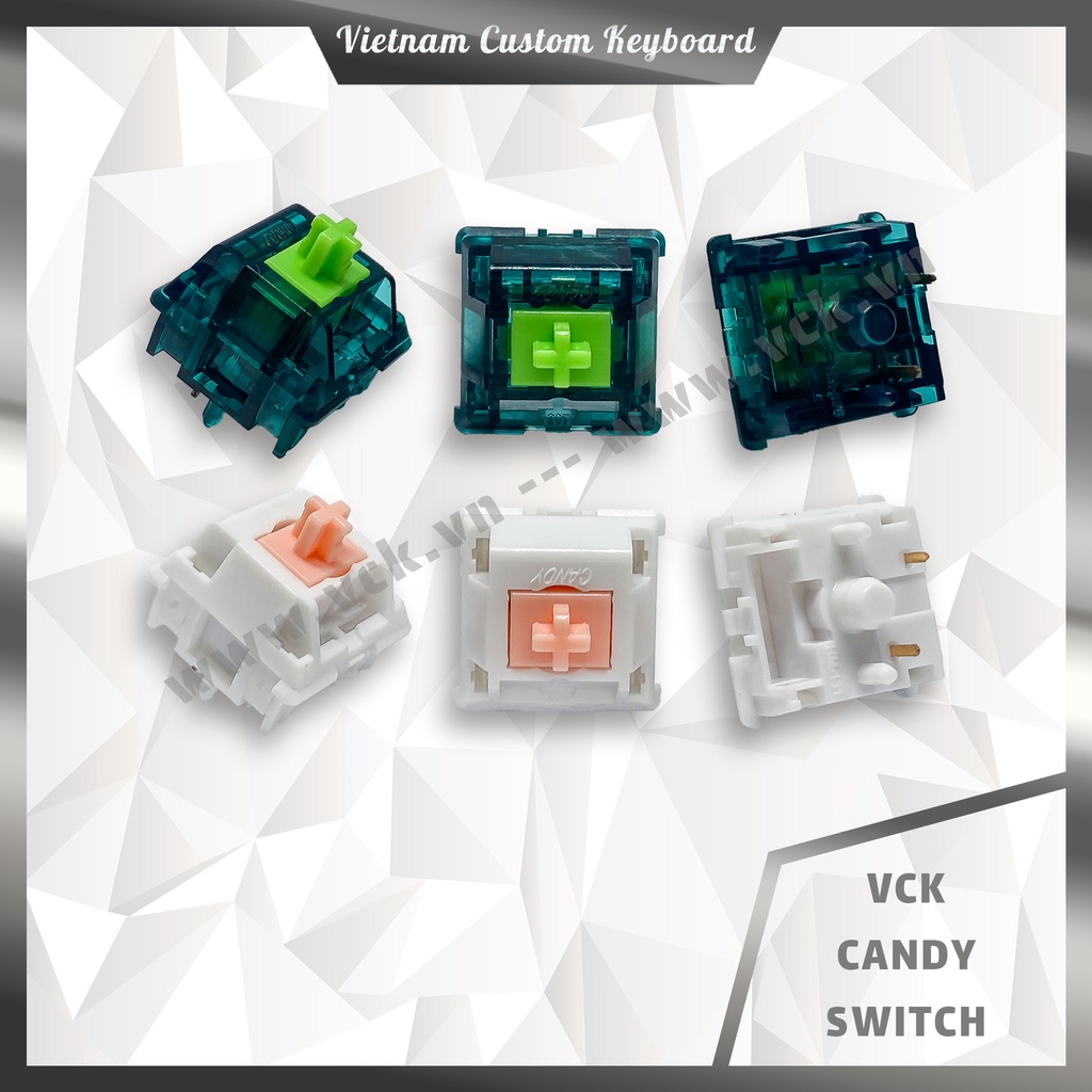 Candy Switch | Green Jade Linear 55g 62g | Sakura Snow Tactile 62g 65g | Holy Panda Clone | VCK