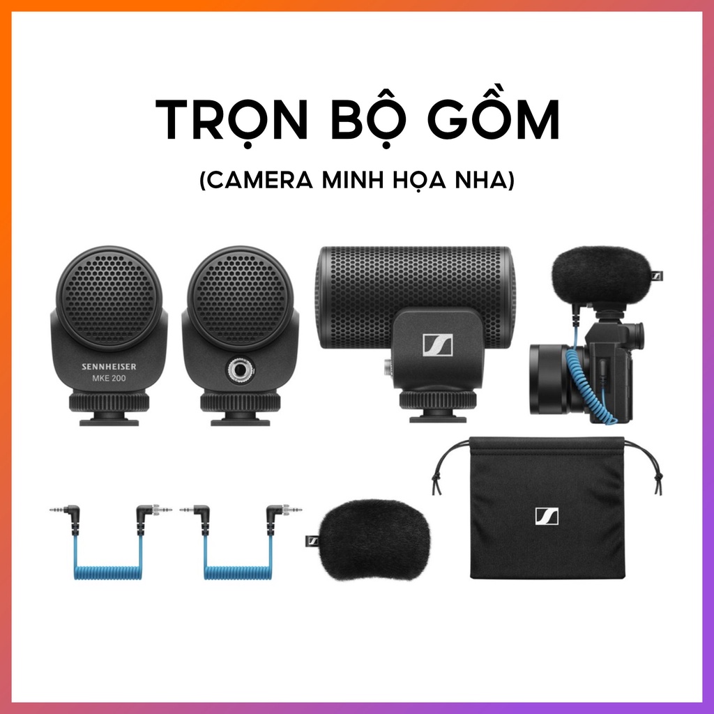 Micro Định Hướng Sennheiser MKE 200 Microphone - Bảo Hành Chính Hãng 24 Tháng
