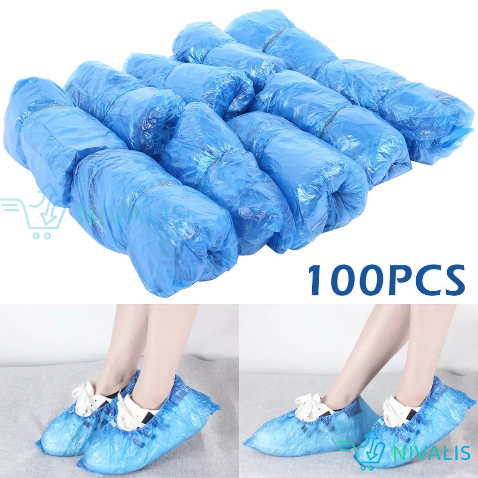 Set 100 Túi Nhựa Bọc Giày Đi Mưa Tiện Dụng Ốp