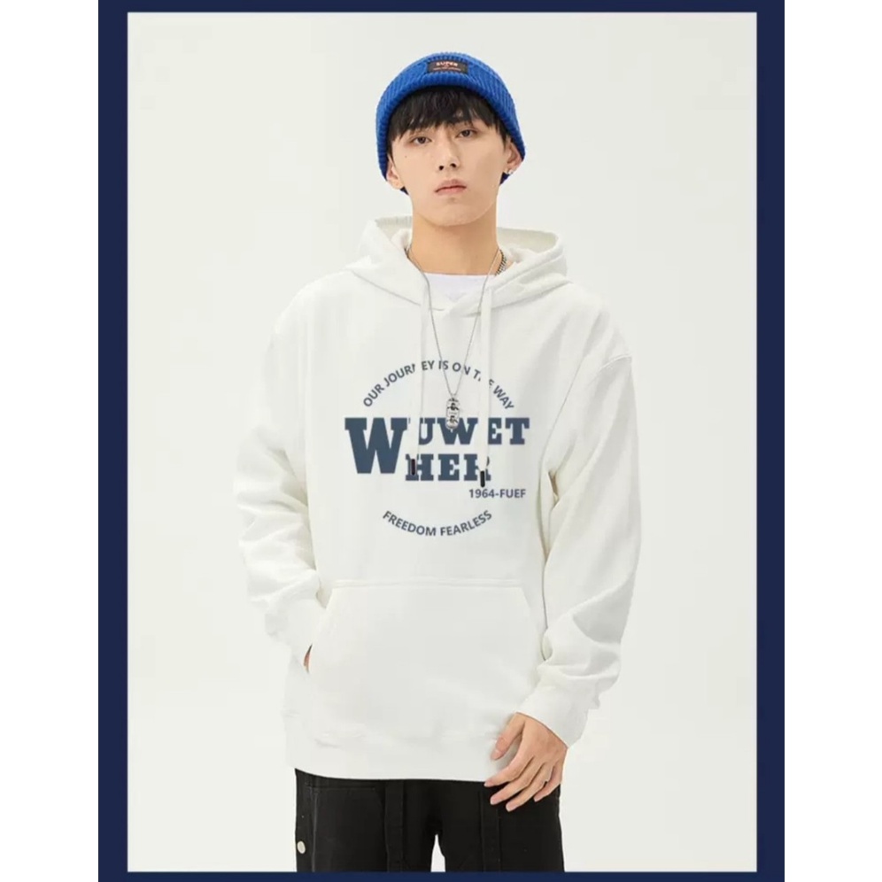 Áo Hoodie Bản Lớn In 5D WUW Phong Cách Phối Mũ Trùm Đầu Trẻ Trung, Nỉ Ngoại Siêu Cấp Ấm Áp Thời Thượng