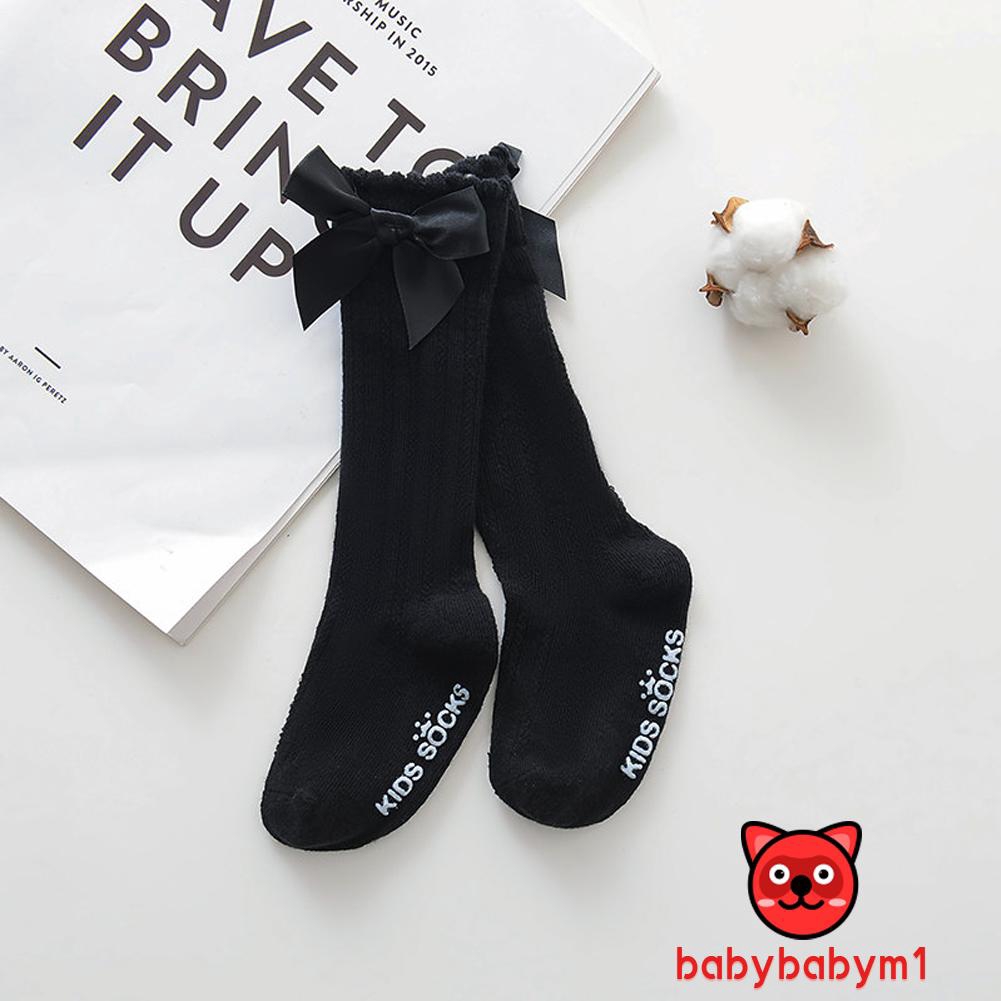 Vớ dài đến đầu gối đính nơ cho bé gái