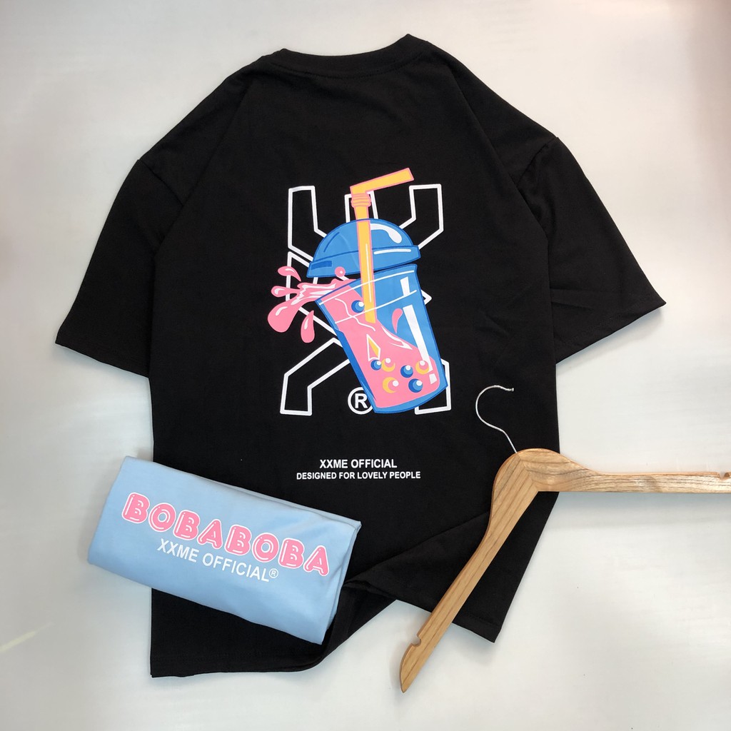 Áo Thun Tay Lỡ Phom Rộng, Unisex nam nữ 45-80kg, Trà Sữa BoBa | BigBuy360 - bigbuy360.vn