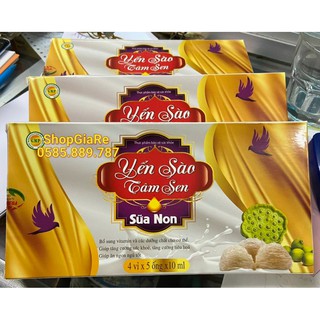 Yến Sào Tâm Sen Sữa Non hỗ trợ tiêu hóa, giúp ăn ngủ ngon, bổ sung vitamin, khoáng chất cho cơ thể, tăng cường sức khỏe