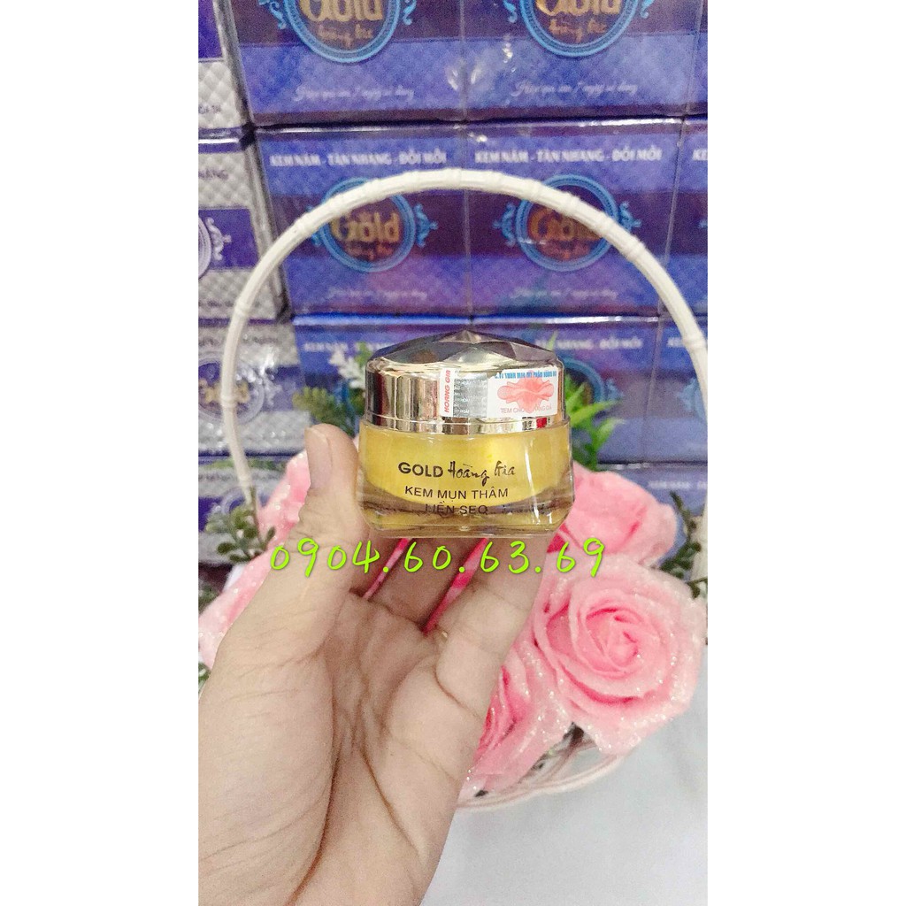 Kem Mụn Thâm Mờ Sẹo 15g GOLD HOÀNG GIA